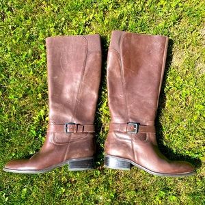 Ralph Lauren Mackenzie Brown Leather Boots